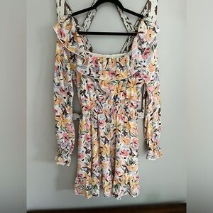 Peach Love‎ California Women's Floral Dress Size Large.